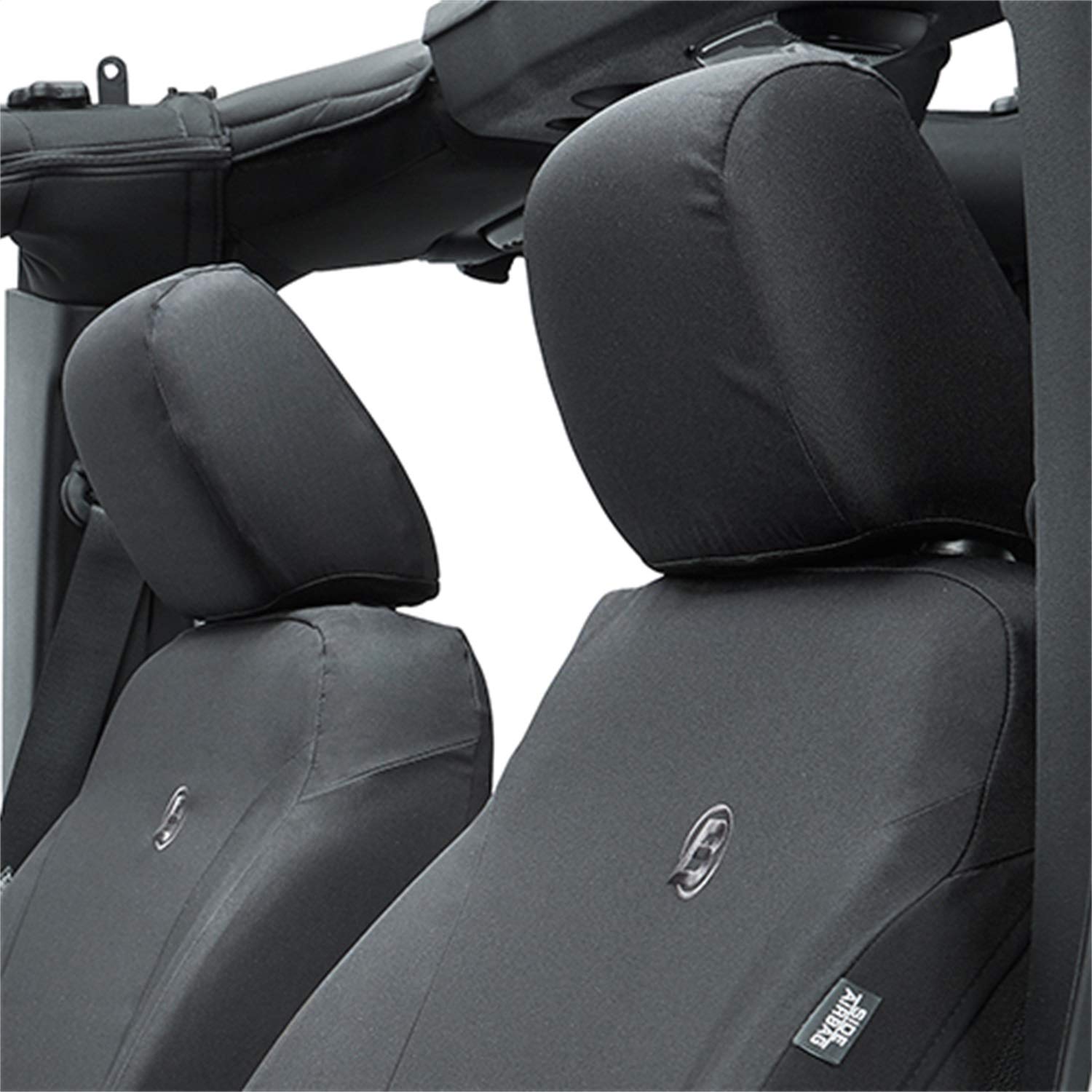 Bestop 2928335 Black Diamond Front Seat Covers for 2013-2018 Wrangler JK 2-door/4-door - Image 4