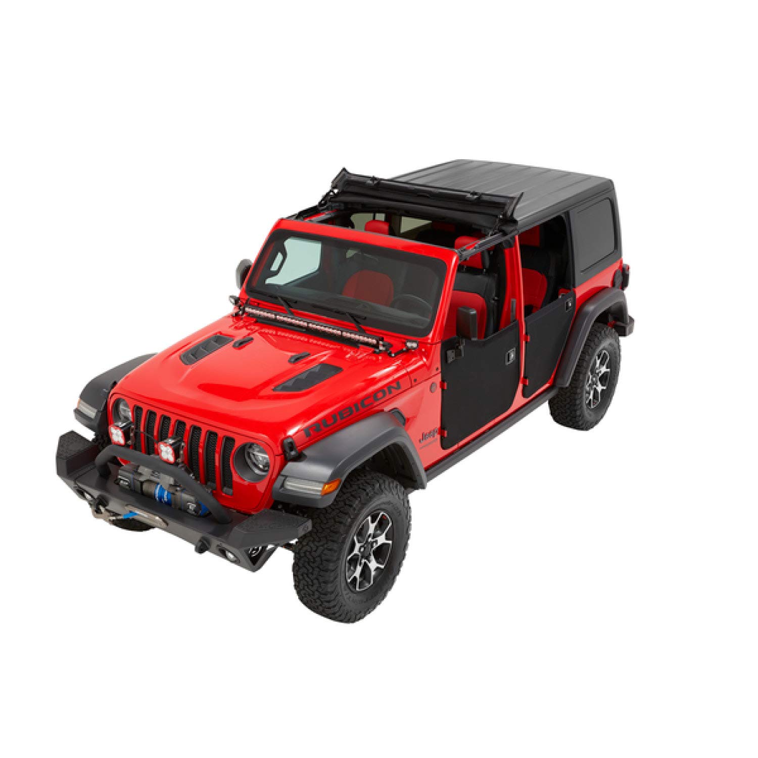 Bestop 5175017 Black Twill 2-Piece Fabric Front Doors for 2018-Current Jeep Wrangler JL - Image 3