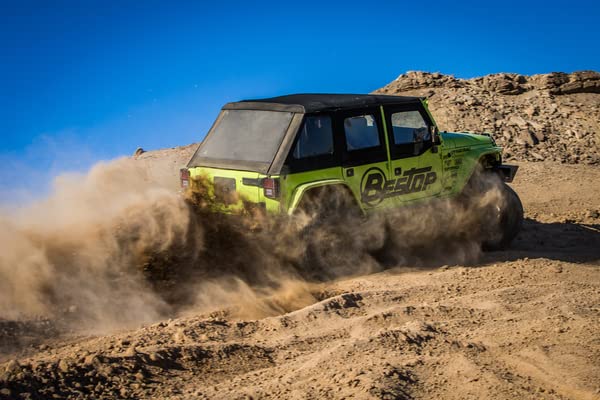 Bestop 54923-35 Black Diamond Trektop NX Glide Convertible Soft Top 4-Door - Image 8