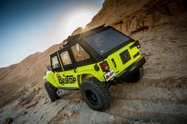 Bestop 54923-35 Black Diamond Trektop NX Glide Convertible Soft Top 4-Door - Image 9