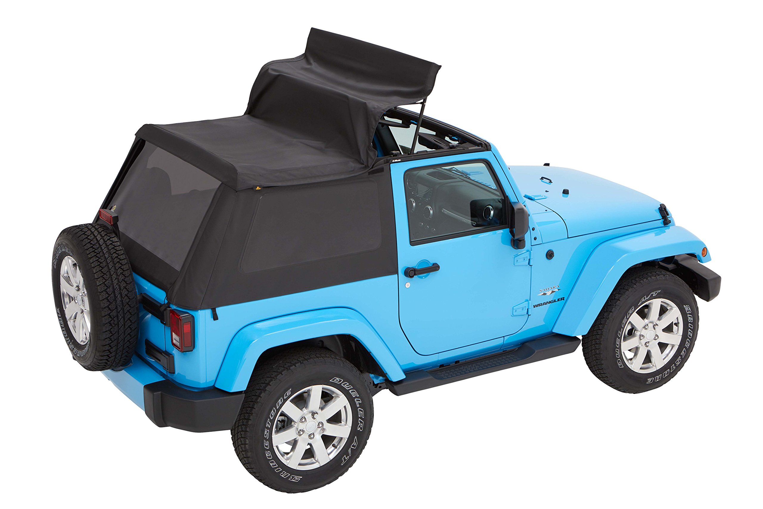 Bestop 56852-35 Black Diamond Trektop for 2007-2018 Jeep Wrangler JK 2-Door - Image 11