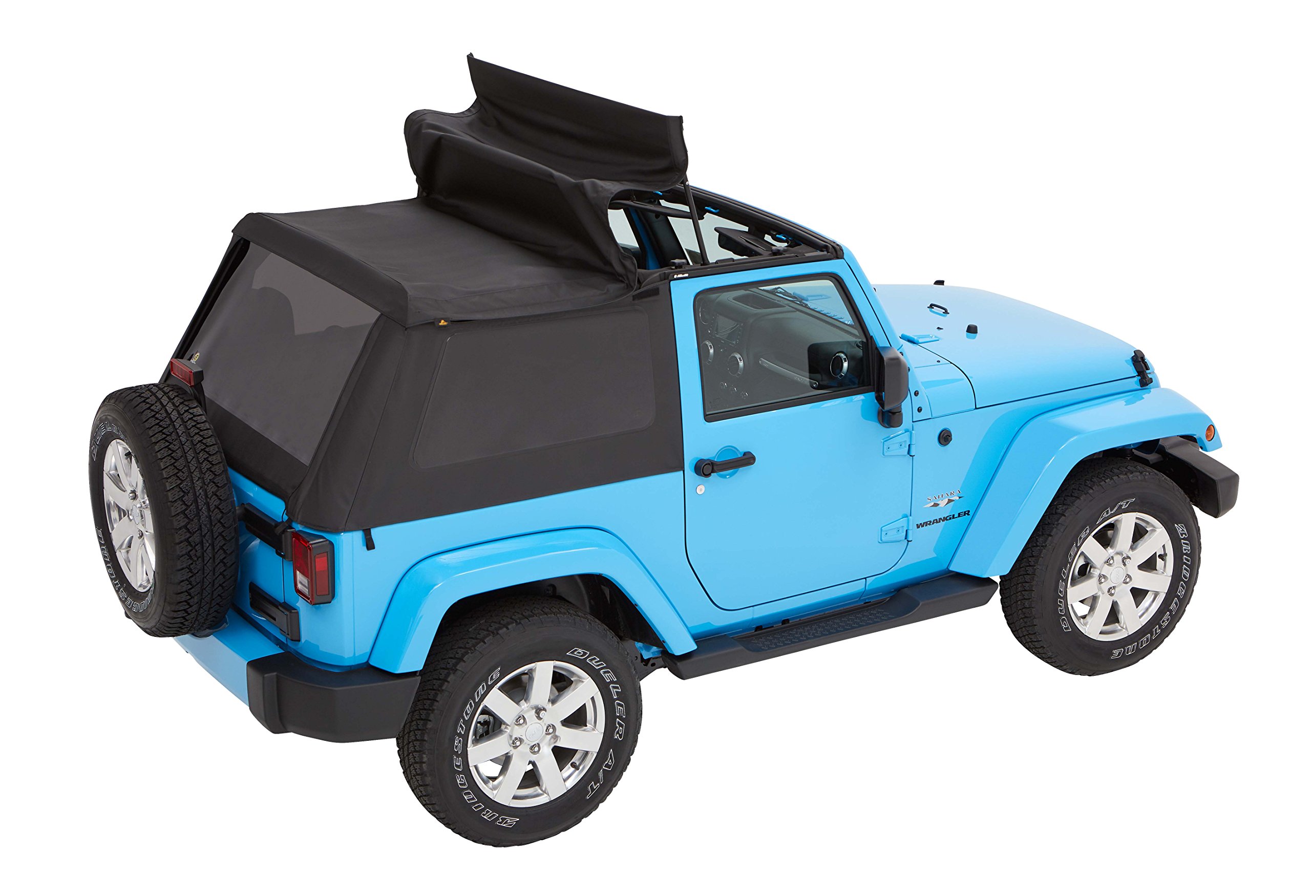 Bestop 56852-35 Black Diamond Trektop for 2007-2018 Jeep Wrangler JK 2-Door - Image 12