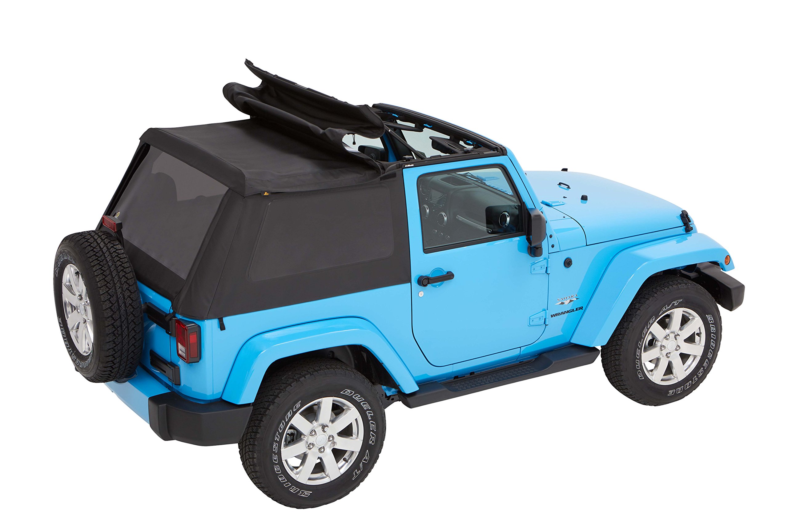 Bestop 56852-35 Black Diamond Trektop for 2007-2018 Jeep Wrangler JK 2-Door - Image 13