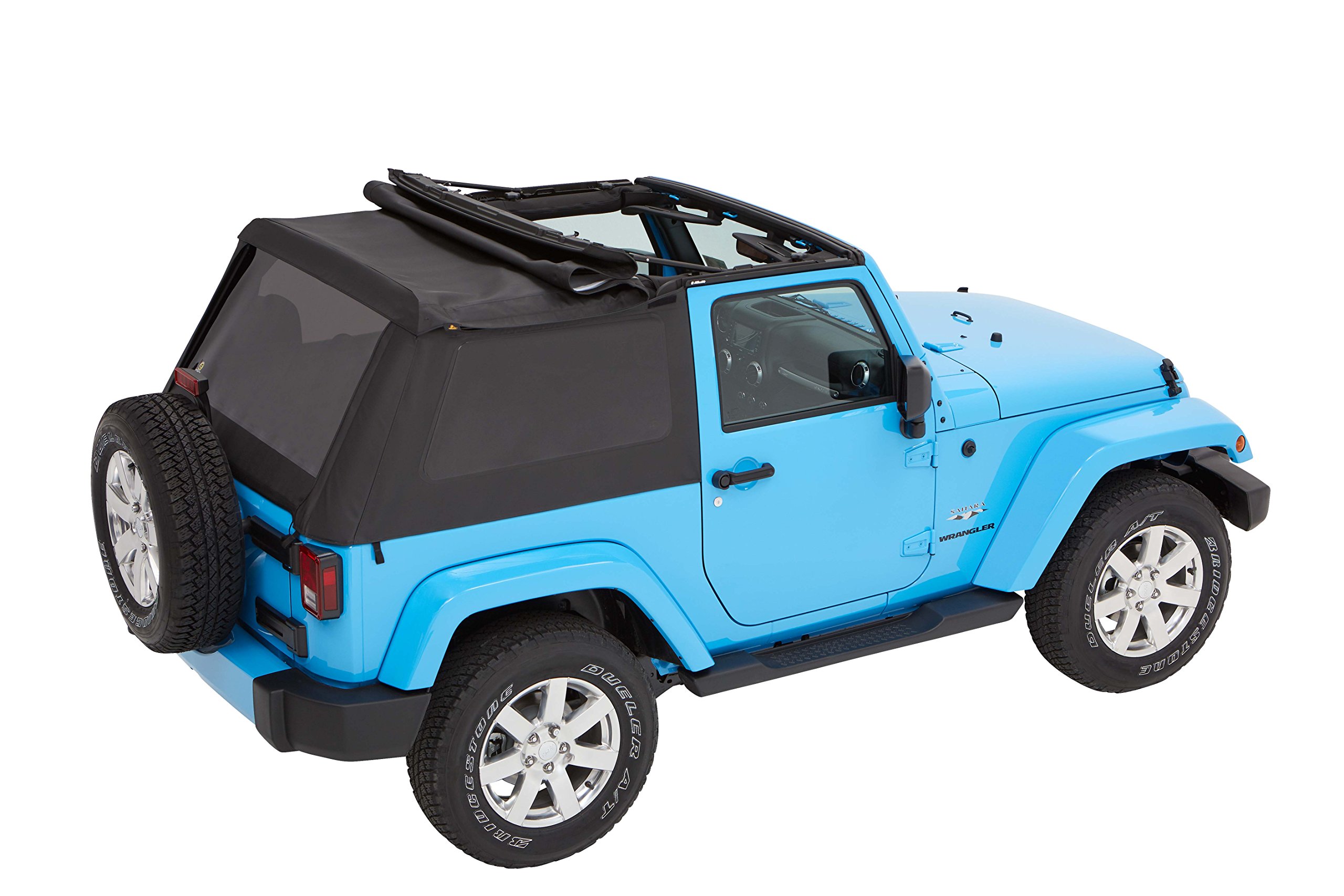 Bestop 56852-35 Black Diamond Trektop for 2007-2018 Jeep Wrangler JK 2-Door - Image 14