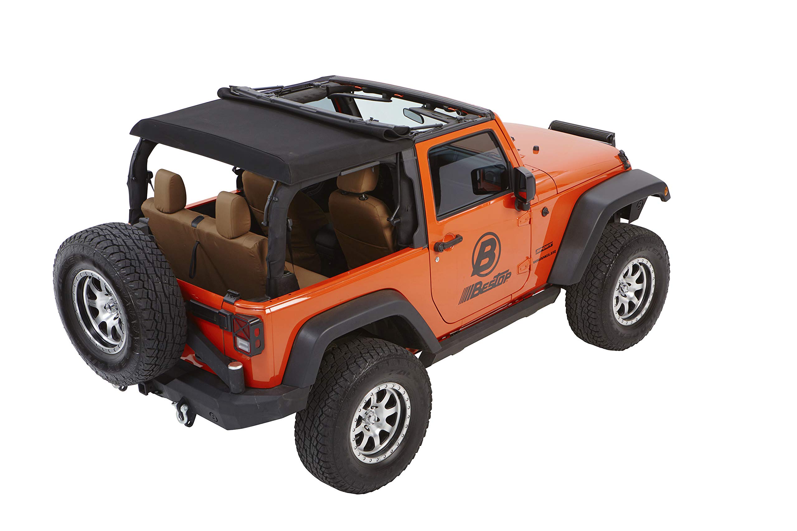 Bestop 56852-35 Black Diamond Trektop for 2007-2018 Jeep Wrangler JK 2-Door - Image 15