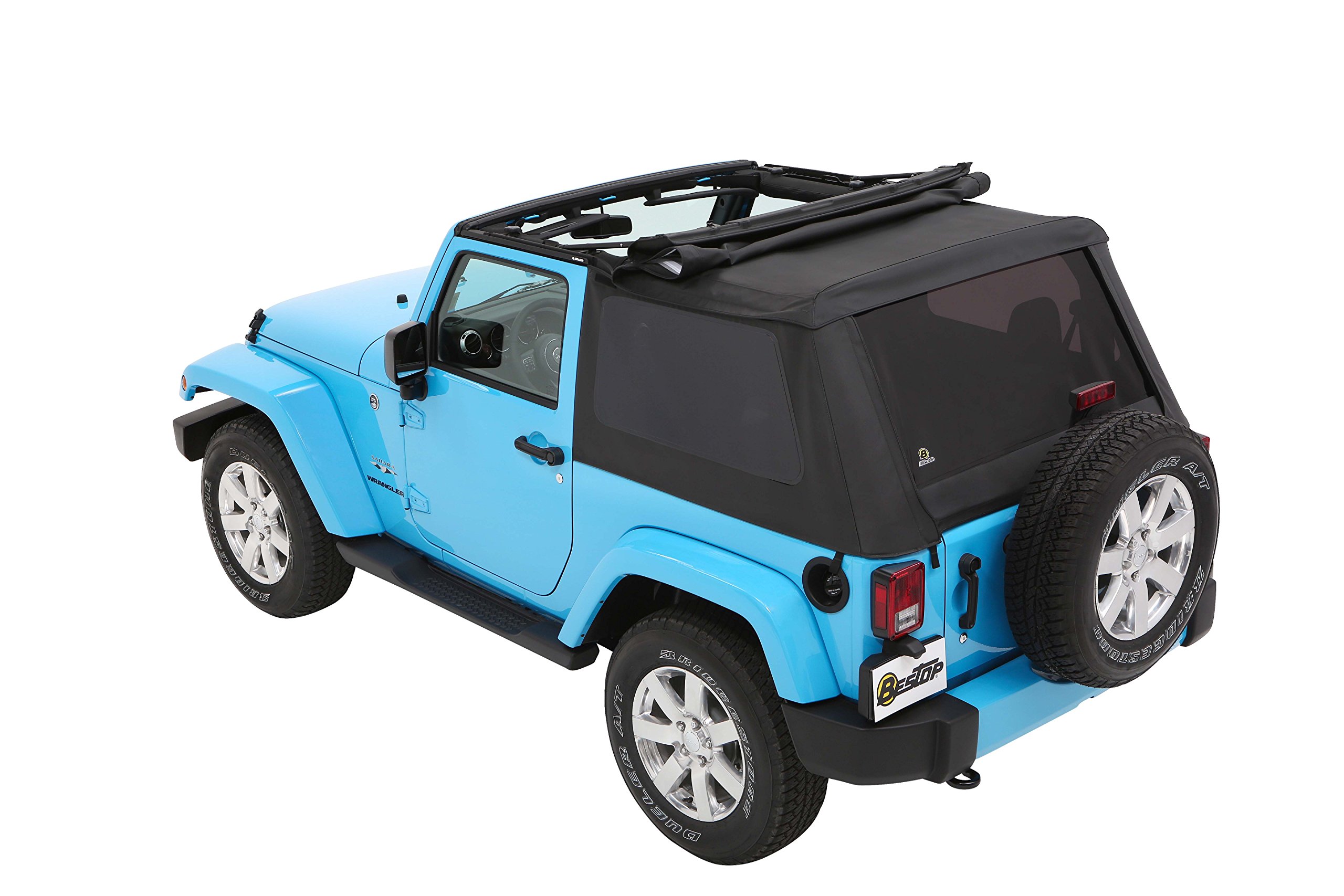 Bestop 56852-35 Black Diamond Trektop for 2007-2018 Jeep Wrangler JK 2-Door - Image 6
