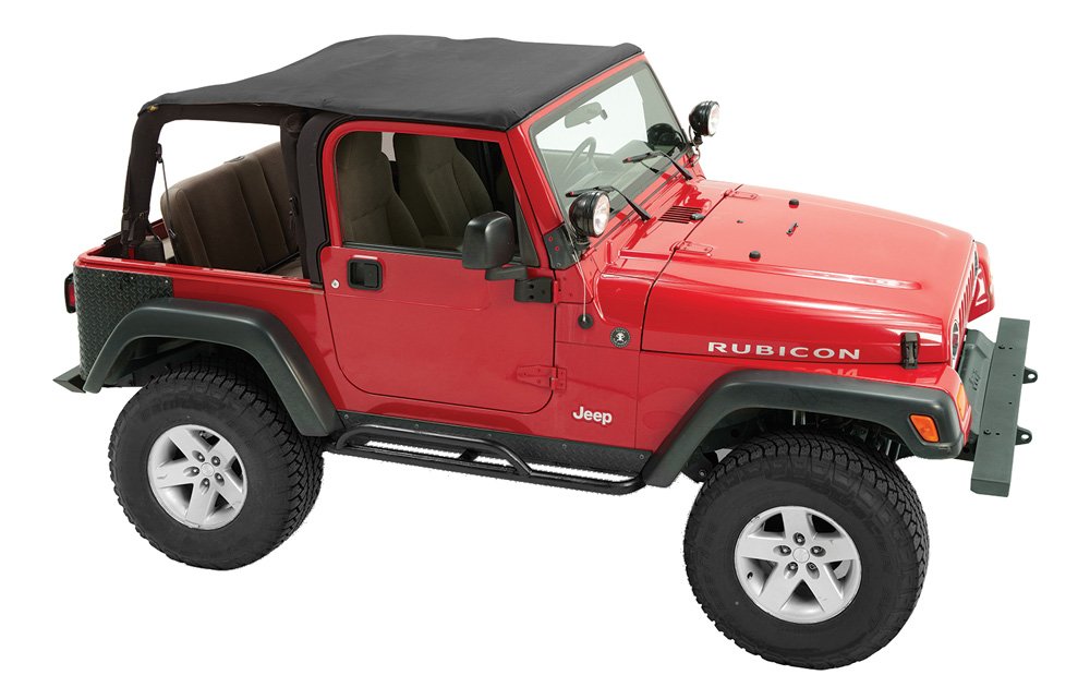 Bestop Pavement Ends by Bestop 56840-15 Black Denim Frameless Sprint Top for 1997-2006 Jeep Wrangler - Image 3