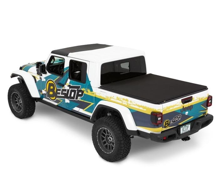 Bestop Supertop for Truck 2 Tonneau - '20-21 Gladiator; for 5 ft. Bed; Supertop for Truck 2 Required (Black Diamond) - Image 4